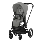 Cybex Platinum Passeggino Priam 4.0 Mirage Grey Telaio Matt Black