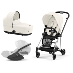 Cybex Platinum Trio Mios 3.0 Off White Telaio Chrome Black con Cloud T plus 