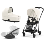 Cybex Platinum Trio Mios 3.0 Off White Telaio Matt Black con Cloud T plus 