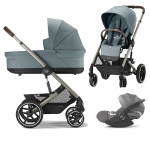 Cybex Gold Trio New Balios S Lux Sky Blue Telaio Taupe Con Cloud Z2