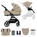 Kinderkraft Passeggino Duo YOXI 2in1 Beige