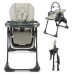 Kinderkraft Seggiolone da pappa 2in1 TUMMIE Grigio