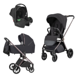 Carrello Trio Ultra/W Night Black con swggiolino auto Spirit