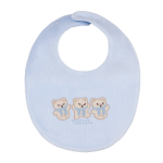 Nanan Bavaglio con 3 orsetti Azzurro