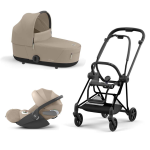 Cybex Trio Mios 3.0 Cozy Beige Telaio Matt Black con Cloud T plus 
