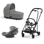 Cybex Trio Mios 3.0 Mirage Grey Telaio Matt Black con Cloud T plus 