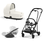 Cybex Trio Mios 3.0 Off White Telaio Matt Black con Cloud T plus 