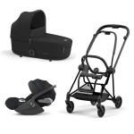 Cybex Trio Mios 3.0 Sepia Black Telaio Matt Black con Cloud T plus 