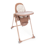 Chicco Seggiolone Pappa Polly Armonia Terracotta con Barra Giochi Omaggio