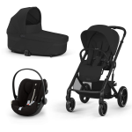 Cybex Gold Trio New Balios S Lux Moon Black Telaio Black Con Cloud G 2025