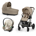 Cybex Gold Trio New Balios S Lux Almond Beige Telaio Taupe Con Aton S2 2025