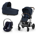 Cybex Gold Trio New Balios S Lux Ocean Blue Telaio Silver Con Cloud G 2025