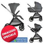 Chicco Trio Bellagio Gran Comfort Black Satin con Seggiolino Auto Kory Plus