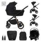 Lorelli Trio Bianca 3 in 1 Black con ovetto Aria Luxe