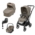 Maxi Cosi Trio Leona 2 Twillic Truffle con cloud Pebble 360 Pro 2 Twillic Truffle BASE 360° OMAGGIO