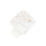 Bamboom Asciugamano con cappuccio + Guanto - BOOMY'S WORLD OYSTER GREY 119