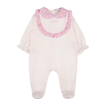 Nanan Tutina c/rouches e colletto Fiorata Rosa 01 mese