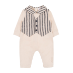 Nanan Tutina BlueBird c/Colletto e Gilet a righe Beige 01 mese 