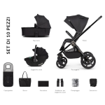 Venicci Trio Upline 2 All Black con cloud Tiago