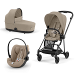 Cybex Platinum Trio Mios 3.0 Cozy Beige Telaio Matt Black con Cloud G plus 