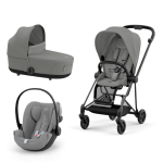 Cybex Platinum Trio Mios 3.0 Mirage Grey Telaio  Matt Black con Cloud G plus 