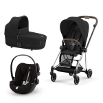 Cybex Platinum Trio Mios 3.0 Sepia Black Telaio Chrome Brown con Cloud G plus 