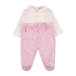 Nanan Tutina c/rousches sul petto Fiorata Rosa 01 mese